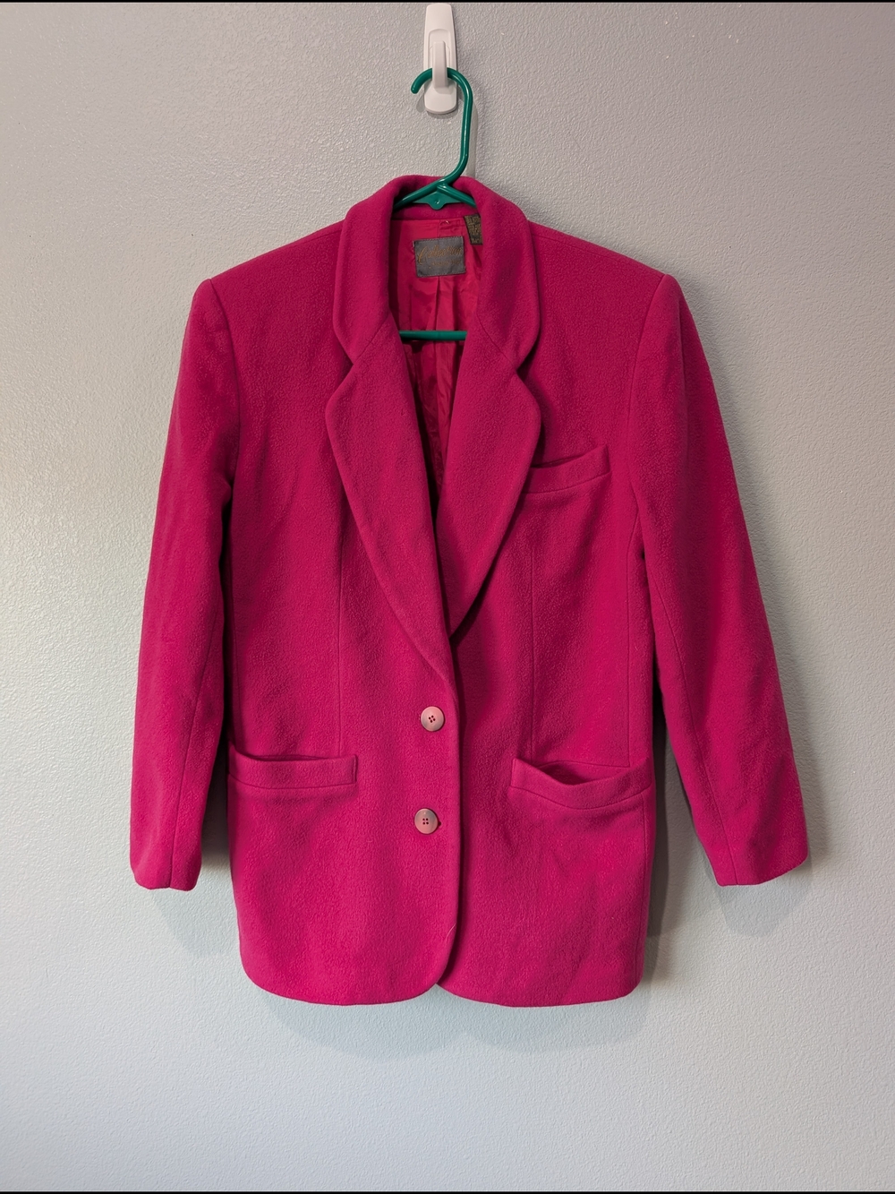 Vintage Fusia Tailored Blazer Jacket